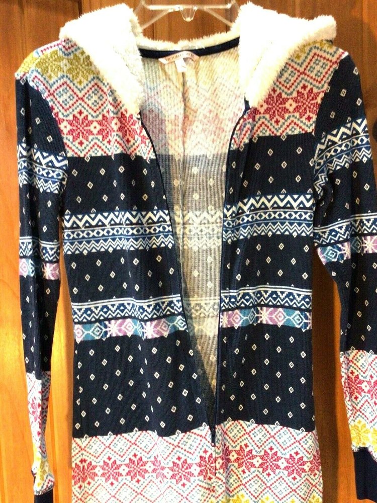 Victoria's Secret Multicolor Patterned Onesie Pajama - Picture 2 of 5
